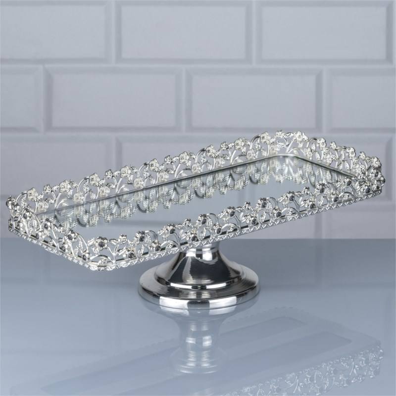 mirrored serving tray