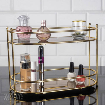 Stylish Two Tier Mirrored Dessert Table Stands